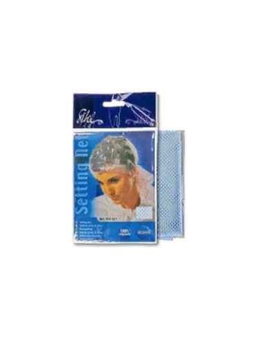 Сеточка-косынка Sibel для бигуди средняя,голубая