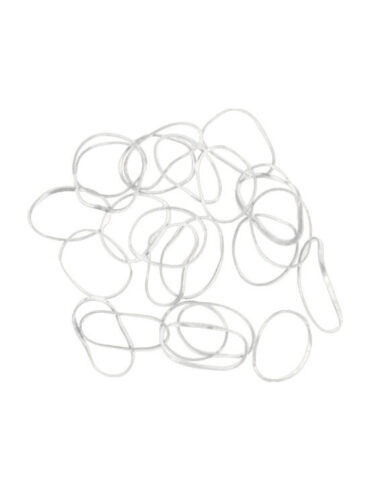Резинки д/волос Dewal RES037, силиконовые, белые mini 100шт
