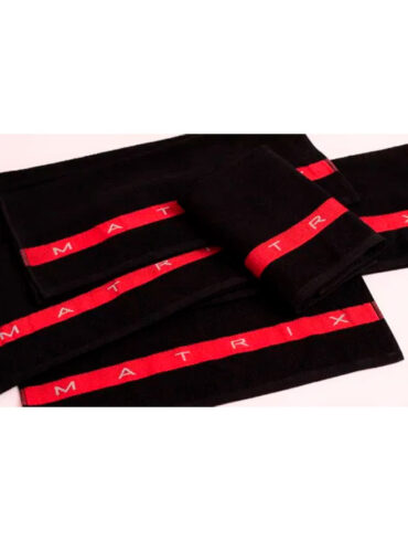Полотенце черное с логотипом MATRIX.