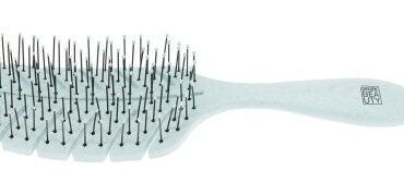 ЩЕТКА ПРОДУВНАЯ "ECO-FRIENDLY" С НЕЙЛОНОВЫМ ШТИФТОМ (ЛИСТИК) DEWAL BEAUTY DBEF1-AQUA