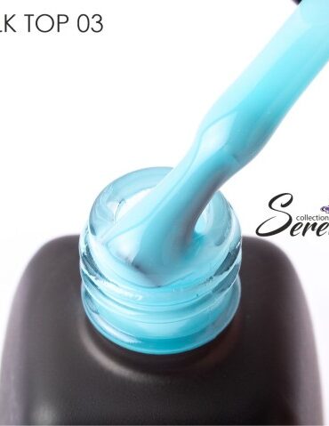 Молочный топ без липкого слоя "Milk top" для гель-лака "Serebro collection" №03, 11 мл