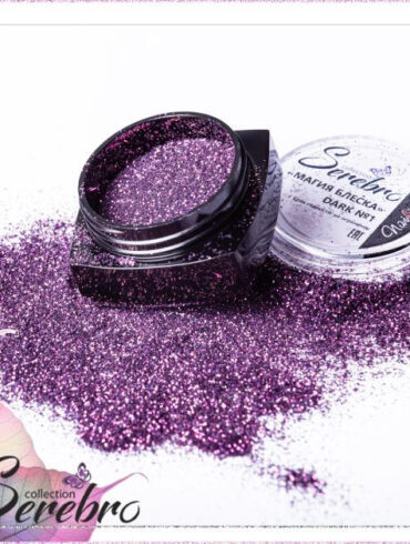 Дизайн для ногтей "Магия блеска" "Serebro", коллекция DARK №01