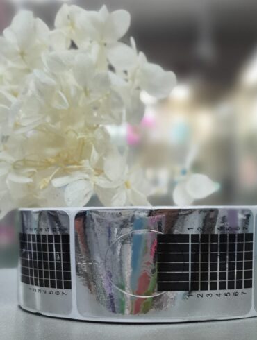 Формы для наращивания одноразовые узкие-серебро (500 шт)