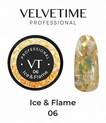 Velvetime, Декоративный гель Ice and Flame 06 (6g)