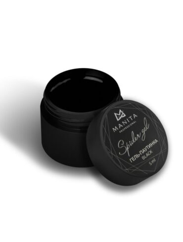 Гель-паутинка MANITA PROFESSIONAL "SPIDER GEL" BLACK с липким слоем (5 мл)