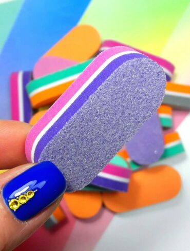 Мини баф цветной овал 100/180, 1 шт