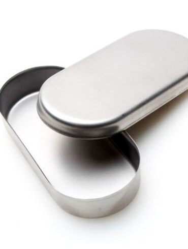 LE-20/1 Лоток с крышкой из нерж. стали для фрез 90х40х15 мм