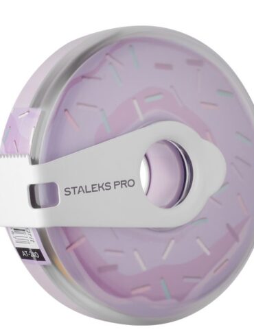 AT-180 Сменный файл-лента в пластиковой катушке Bobbinail STALEKS PRO 180 грит (8 м)