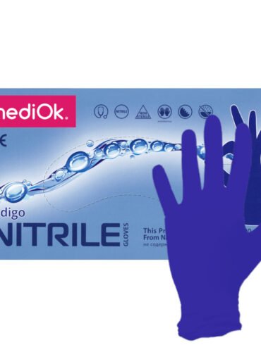 MediOk Перчатки Нитриловые Индиго (Фиолетовые) S 50 пар/уп.(3,5 гр.)