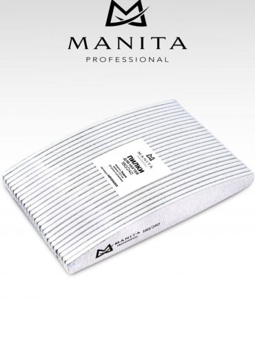 MANITA PROFESSIONAL Пилка 1 шт,для ногтей Лодка 180/240 грит, 17,7 см